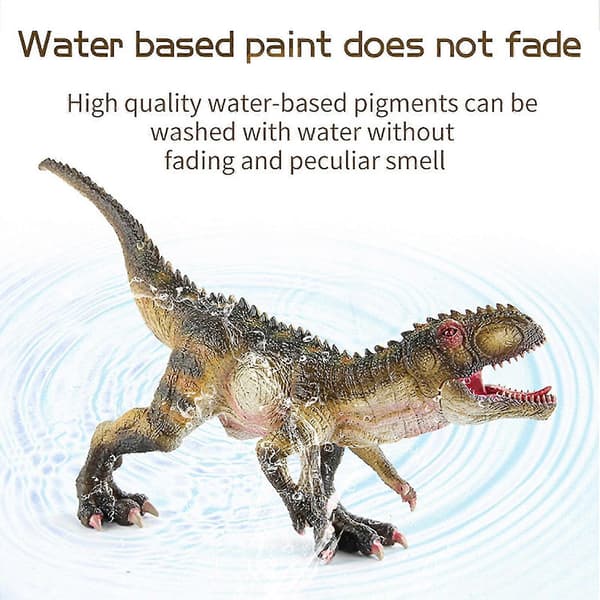 Drenkegave dinosaurmodel solid håndmalet mindefigur