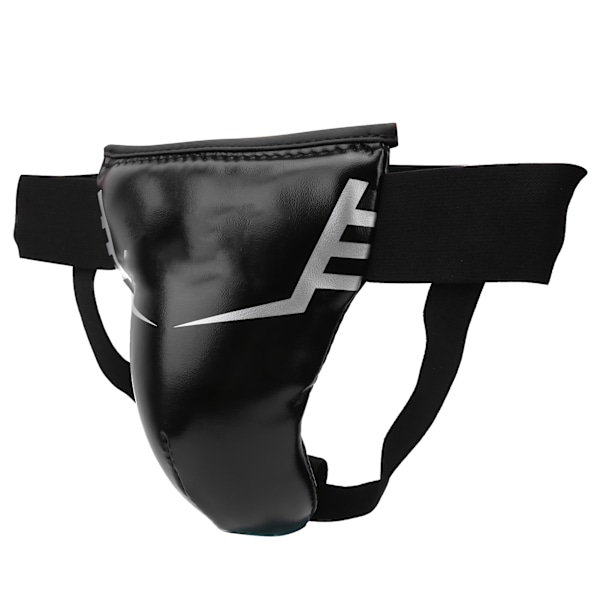 Grenskydd Svart PU Boxning Sanda Skrotchskydd Jockstrap Cup för 5‑9 Barn