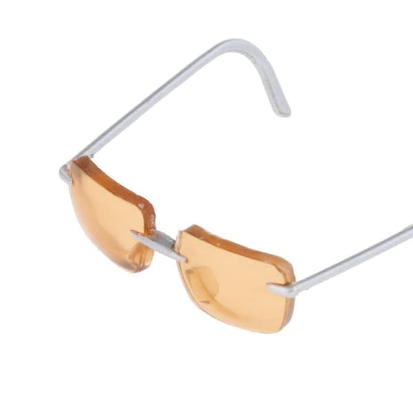 Briller i 1/6 skala af legering - Stilfuldt brille til 12-tommer actionfigurer C