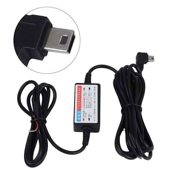 Lavspændingsbeskyttelse Step Down Mini USB 12V til 5V Konverter 3m Step Down 12V 5V Kabel