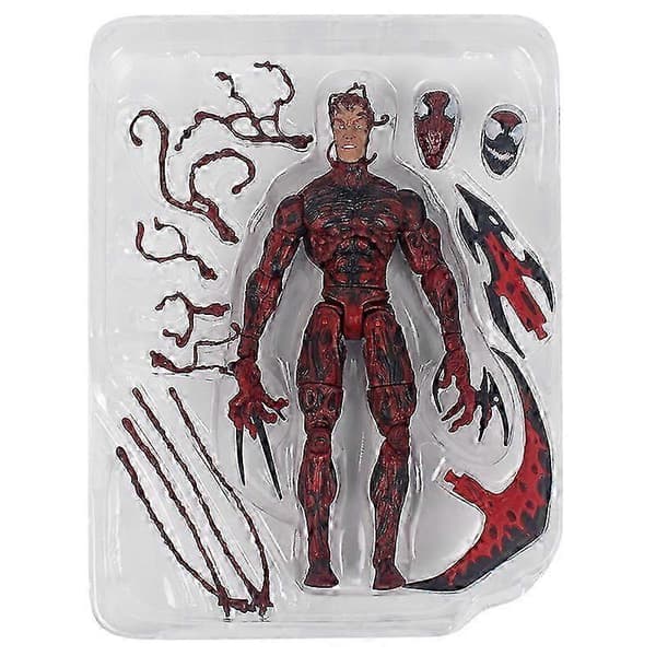 Venom 2 magisk Spider-Man Marvel heltepynt rød dukke håndlavet, samlefigur