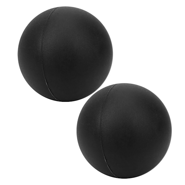 2 st Silikagel Massageboll Yoga Fitnessboll för Smärtlindring Stressavlastning Triggerpunktsbehandling Svart