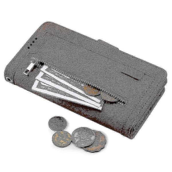 Til Honor Magic7 Lite/X9c 5G PU-læder lynlås pung etui med 9 kortpladser -NBB Brown