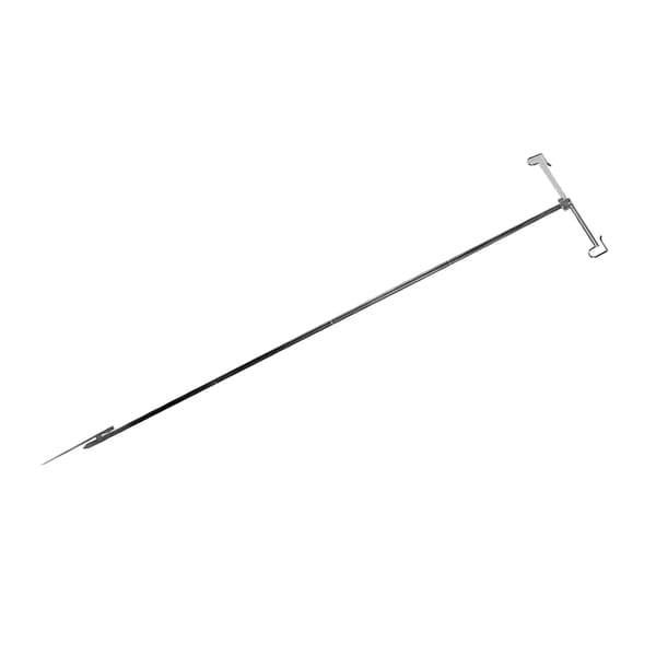 Campinglygte Stang Foldbar Letvægts Aluminium Legering Udendørs Lygte Stativ med Opbevaringspose til Picnicfiskeri Sort