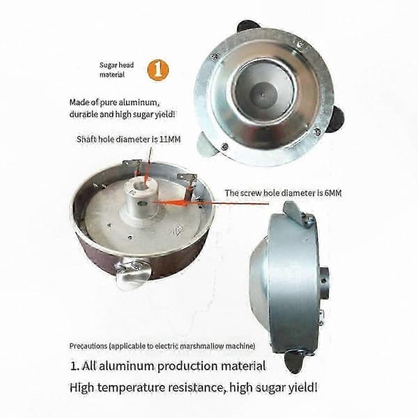 Sähköinen hattaralaite keittimellä sokerilangalle 220V