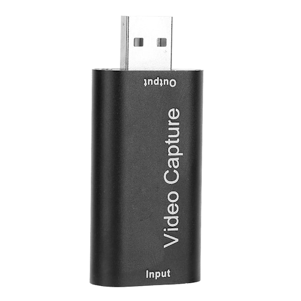USB 2.0 HDMI HD Video Capture Card Mini Bærbar Adapter Sort til PC Computer