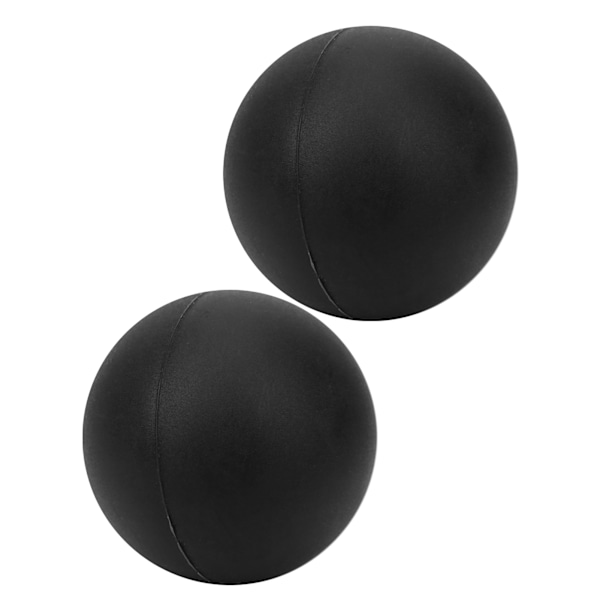 2 stk. Silikone Gel Massagebold Yoga Fitnessbold til Smertelindring Stress Relief Triggerpunkt Terapi Sort