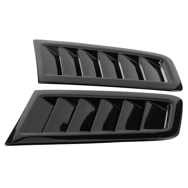 2 stk. Universal Bonnet Luftventiler Motorhjelm Bil Eksteriørdele til Focus RS MK2 Style Gloss Sort