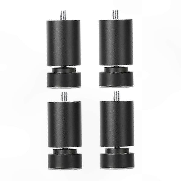 Robust møbelstøtte med justerbare metalben og M10-gevindforbindelse Black 6cm