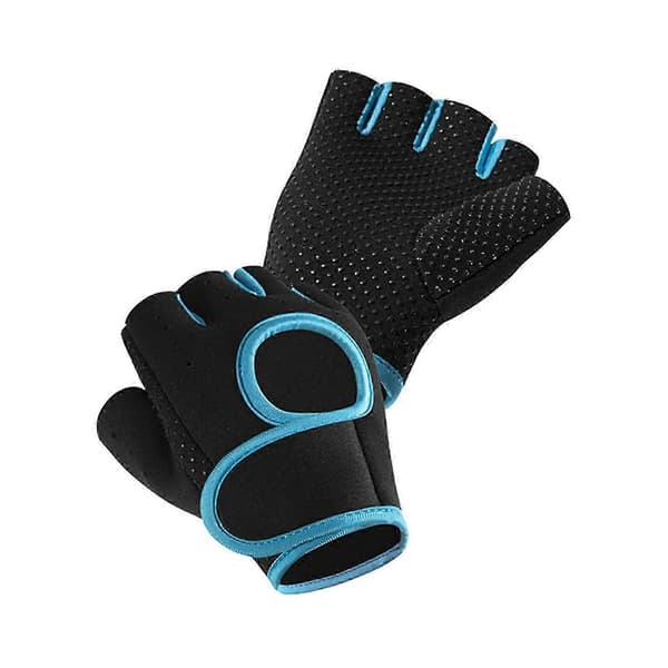Sporthandskar 2-pack för tyngdlyftning och cykling Blue M