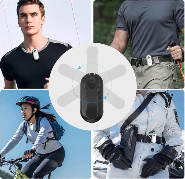 【03】2025 Seneste Model 64GB 4K HD Mini Kropskamera Tommelfingerstørrelse Bærbart Actionkamera