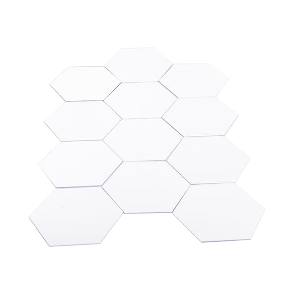 Modern 12 st 3D Spegeleffekt Akryl Väggdekal Avtagbar DIY Heminredning Konst