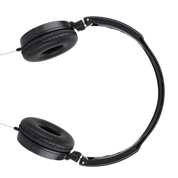 Foldbart kompakt kablet headset Stereo HiFi musik hovedtelefon