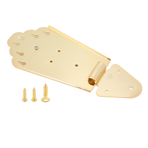 Jazzgitarrstall Metall Fläktform Jazzgitarrstall Ersättning för Semi Hollow Elgitarr Tillbehör Guld