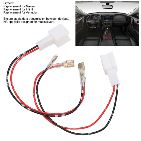 Bil Audio Højttaler Ledningsnet til Nissan - 2 stk, 10W, 12V, ABS Stik Kabel Udskiftning