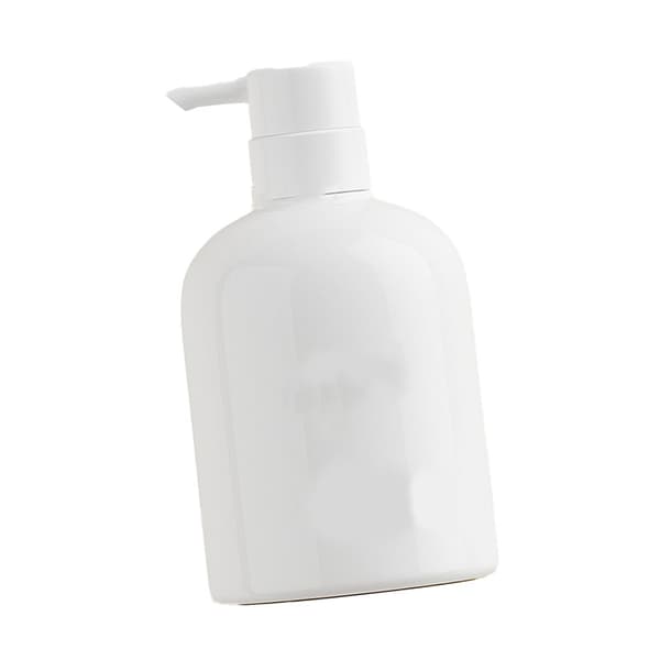 Schampodispenser Flaska Plast 500ml Stor Kapacitet Heminredning med Pump för Badrum Vit