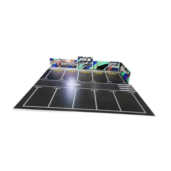 1/64 Parkeringsplads Display Case DIY Samleobjekter Diorama Bil Udstillingsmontre til Biler Hks 30cmx30cm