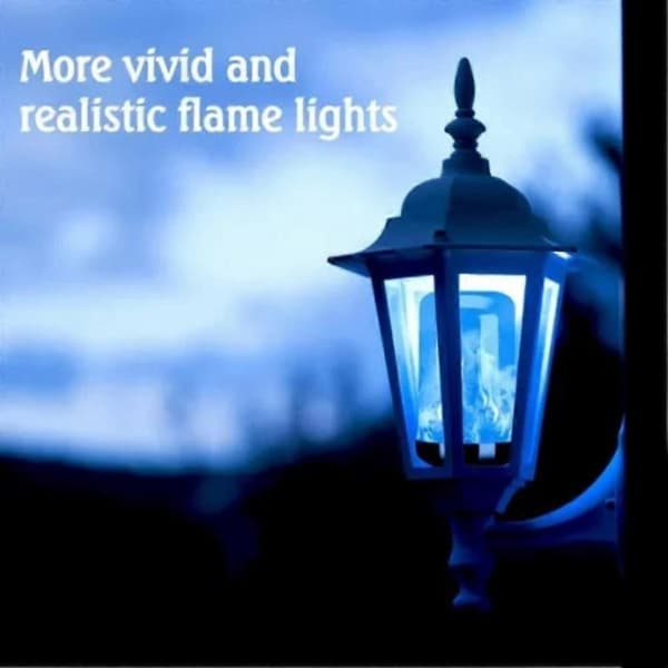B22/e26/e27 LED-flimmerflamme-lampe med brændende ildeffekt natlampe ~ B22 Warm light