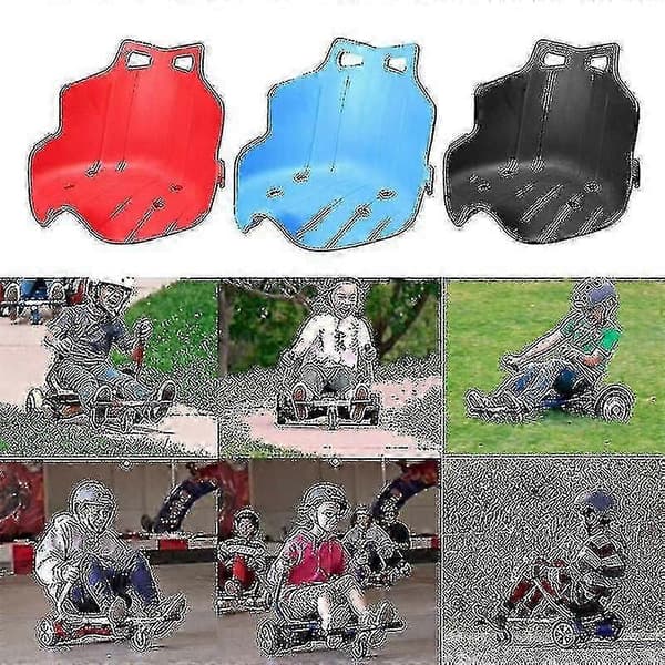 Plastsäte för karting hoverboard sätesfäste vuxna barn svart