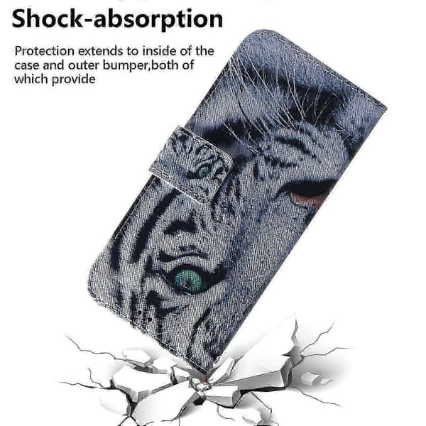 Til Samsung Galaxy A06 4G Pung Etui Mønstertryk Læder Telefoncover Multicolor Tiger