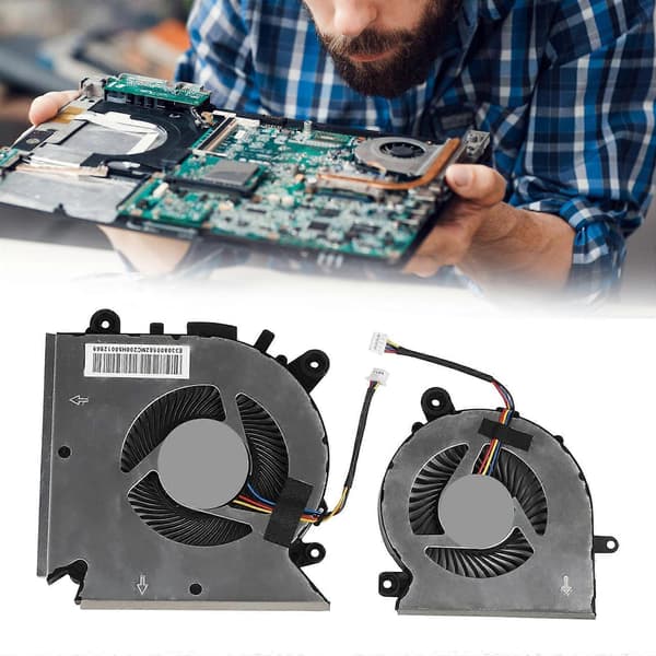 CPU GPU-køleblæser til GF65 Thin 10SD 10SDR 10SE Køleblæser CPU GPU Grafikkort Køleradiatorer CPU fan