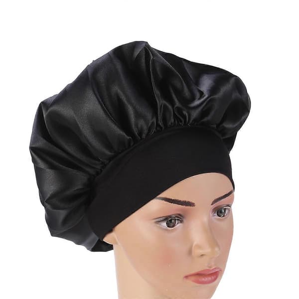 56-58 cm satinturbaner til kvinder, hårbund, sovehætte, bred side, høj modstandsdygtighed, bred side, sovehætte, silkehætte
