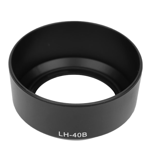 LH-40B Kvalitets Bærbar Kameraobjektivhætte i Plast til Olympus M.ZUIKO 45mm f1.8 (sort)