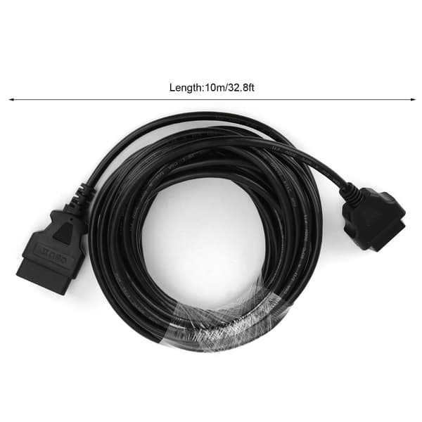 OBDII Diagnostisk Förlängningskabel 16Pin Hane/Hona 10m/32.8ft