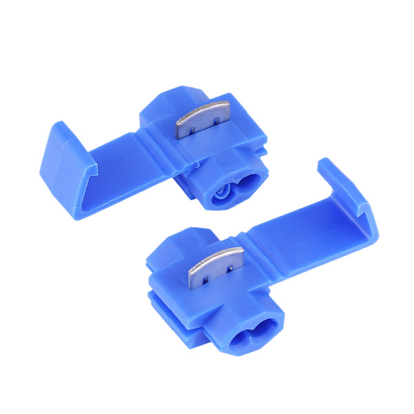 50 st Blå Snabbkopplingsklämmor för Kabel 0.72-2.5mm2