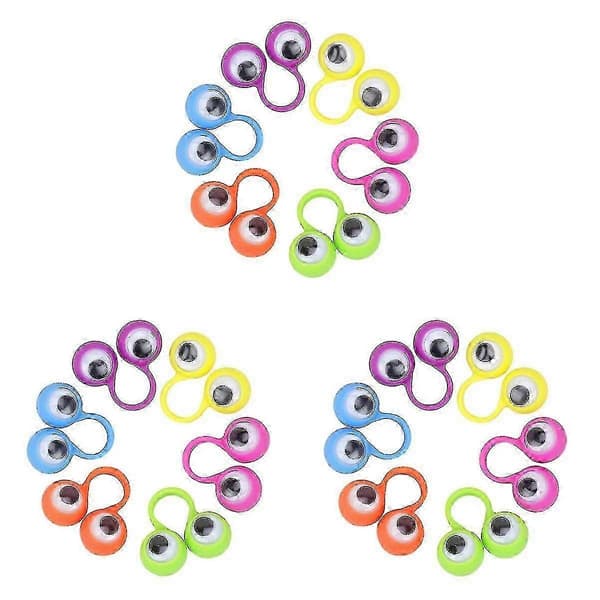 Fingerringdukker med store øjne til børnefester og pædagogisk leg 150 Pcs