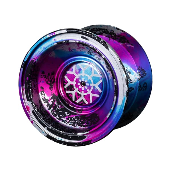Metall Yoyo Responsive Shock Resistant Yoyo Ball Leksaker Presenter för Barn Blått 105 cm rep