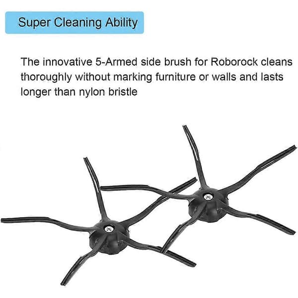 Silikoninen sivuharja Roborock S7 S6 MaxV S6 Pure E4 S4 Max S4 S5 Max S5 -robotti-imurin osiin
