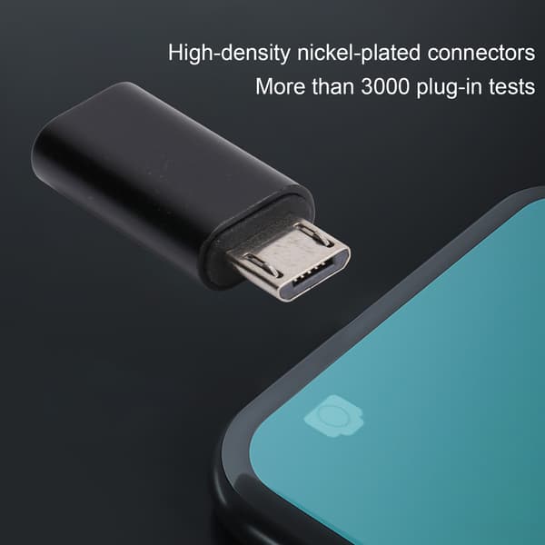 Type-C till Micro USB Adapter Konverterare (Svart)