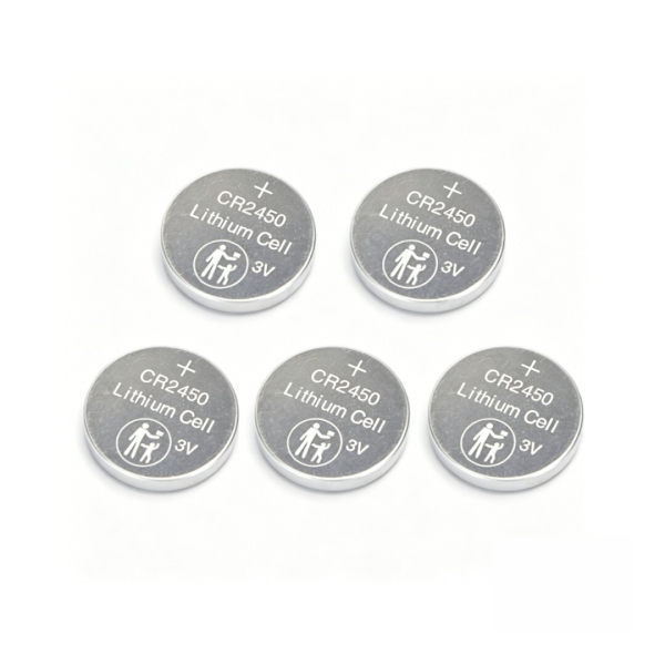 5 kpl nappiparisto CR2450 3V