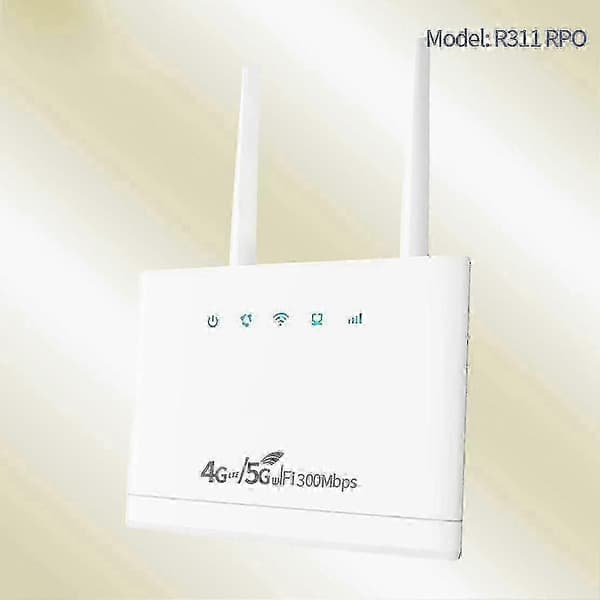 R311pro Trådløs 4G/5G WiFi Router Simkort EU Stik - 300Mbps