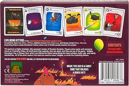 Exploding Kittens - Kortspel Explosion Kitten Party Pack - Kortspel för Vuxna, Tonåringar och