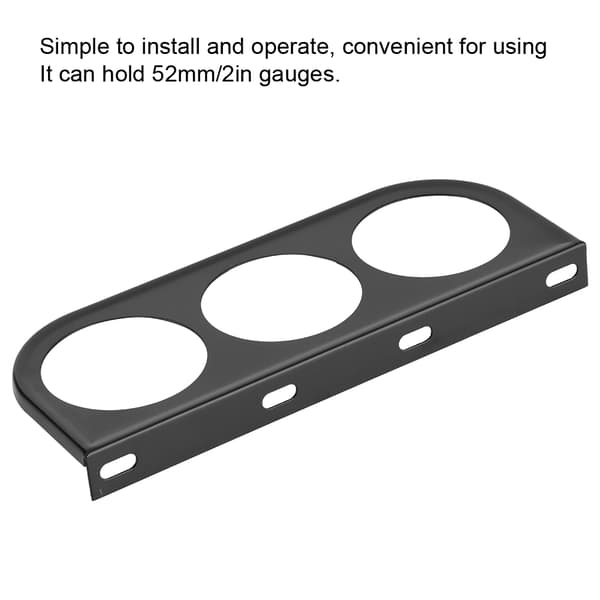 Kolminkertainen 52mm/2 tuuman 3-reikäinen mittariston asennuskiinnike