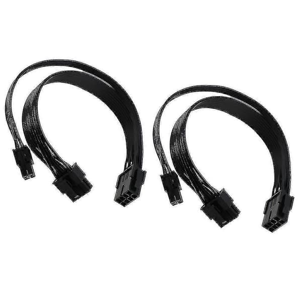 2 stk. CPU 8-benet hun til CPU 8-benet og ATX 4-benet han strøm, 20 cm