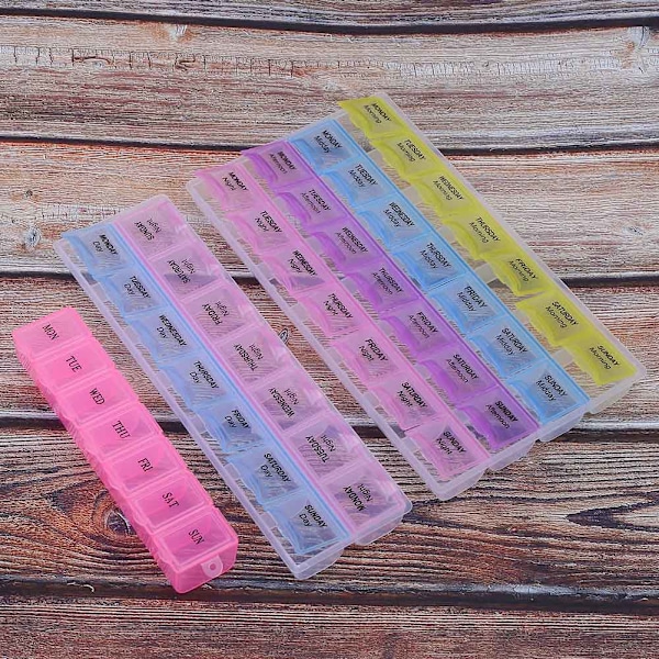 3 stk. Plastik Urdele Opbevaringsboks Organizer Urmager Reparationsværktøj Opbevaringsbakke (2 Farver 7 Gitre 2 Farver 14 Gitre 4 Farver 28 Gitre)