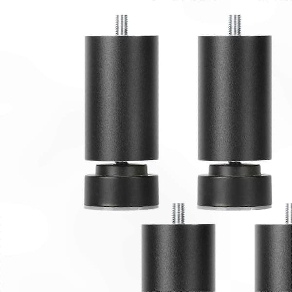 Robust møbelstøtte med justerbare metalben og M10-gevindforbindelse Black 25cm