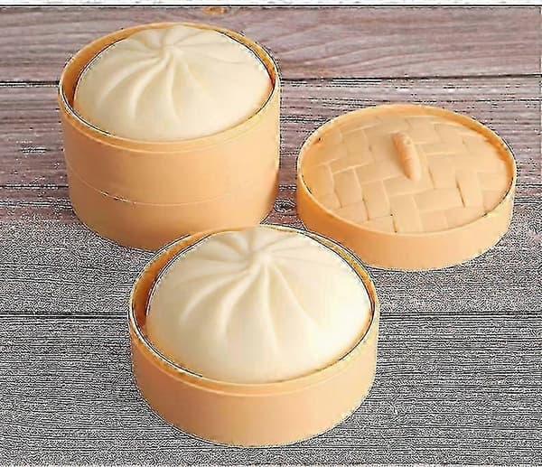 Simulering Xiaolongbao Langsomt-rebound Legetøj - Realistisk Dampet Bolle Dekompression Stressaflaster