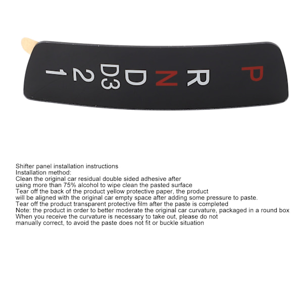 Letvægts Erstatningskonsol Gear Display Panel Trim til Accord 2008-2013