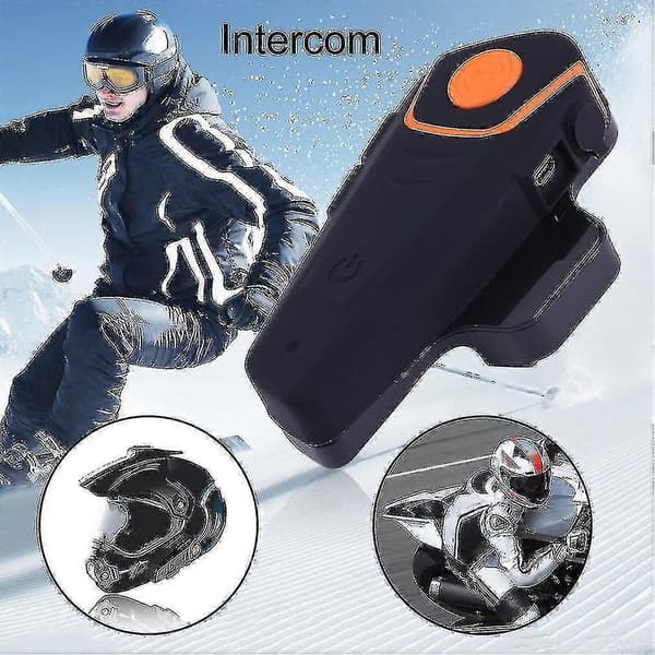 Bt-s2 1000m Vattentät Motorcykelhjälm Bluetooth Headset Motorcykel Intercom