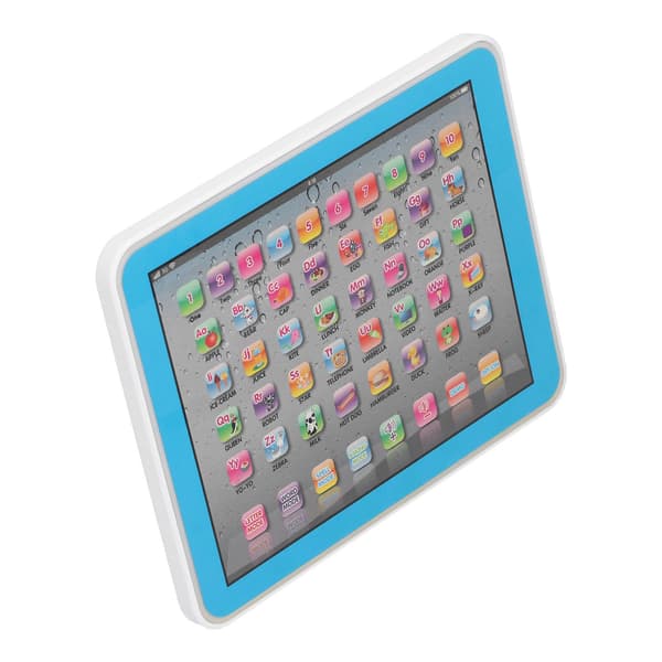 Barn Baby Tablet Pedagogiska Leksaker Elektronisk Maskin Tidig Inlärning Engelsk Studietablett Blå