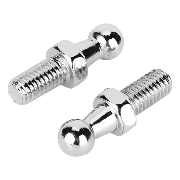 2 stk. CNC Aluminium Legering Kuglebolt til Gasfjedre Kugleformet Motorhjelm (M8)