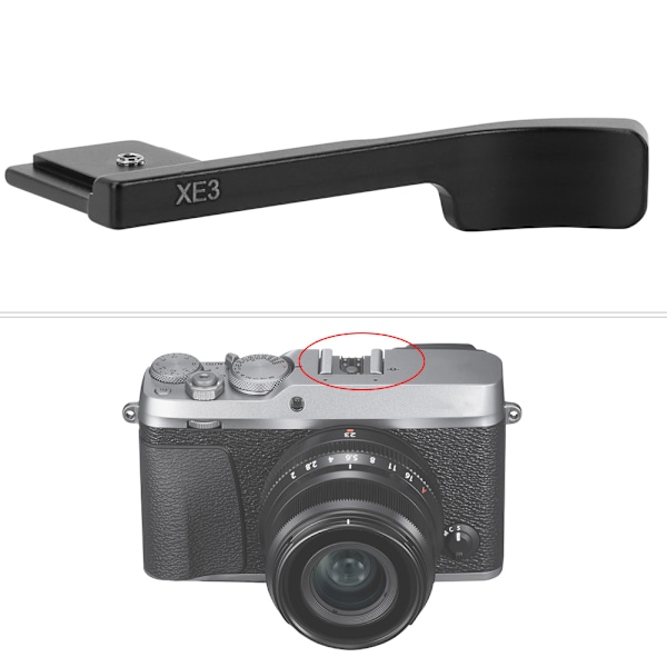 Kamera Sort Metal Tommelfingergreb Til Fujifilm X E3