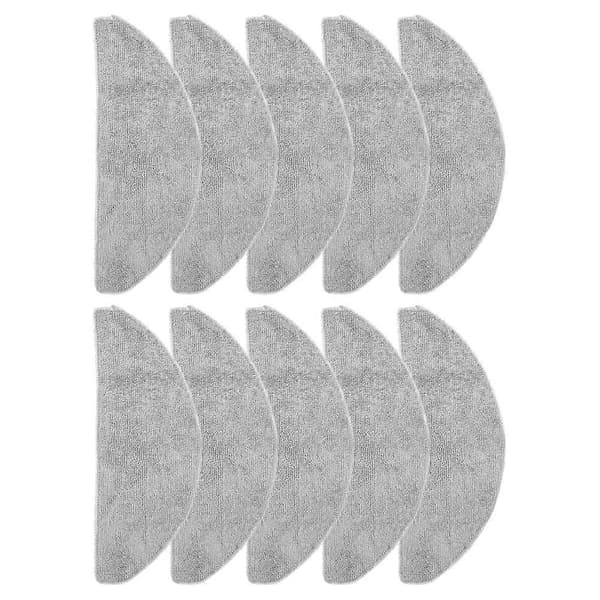 Reservdelar Moppdynor för Narwal Freo S Robotdammsugare Delar Tvättbar Mikrofiber Moppduk 10 st Gray 10 Pieces