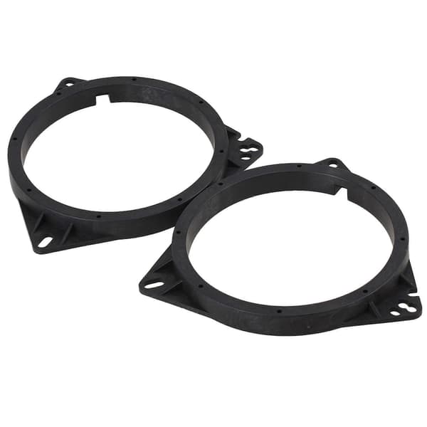 2 stk. 6,5 tommer specielle bilhøjttalermonteringsplader adapterbeslag ring sort