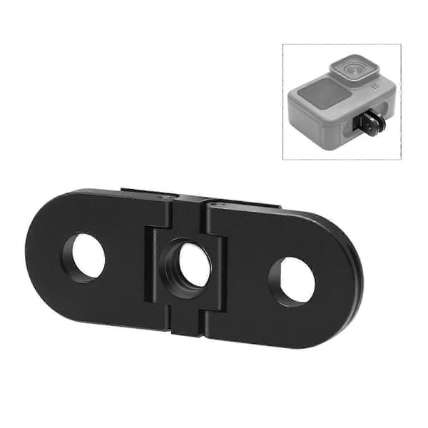 Kamera metalbase, foldbar stativadapter, erstatning for GoPro HERO9/8/Max-kameraer - B black