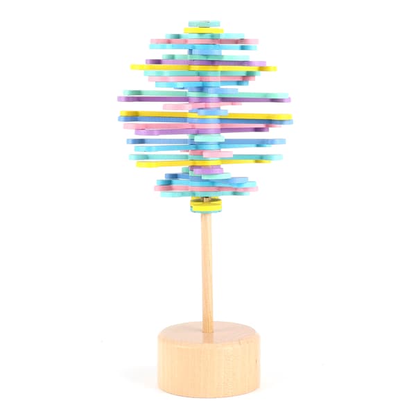 Træ Stress Relief Legetøj Dekompression Stav Sekvens Legetøj Dekoration til Børn Macaron Farve